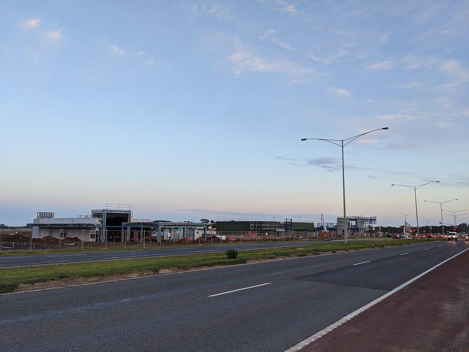 New Fast Food Stores under construction at Armstrong Creek Town Centre